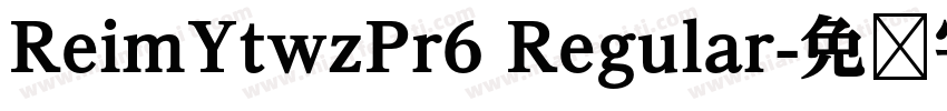 ReimYtwzPr6 Regular字体转换